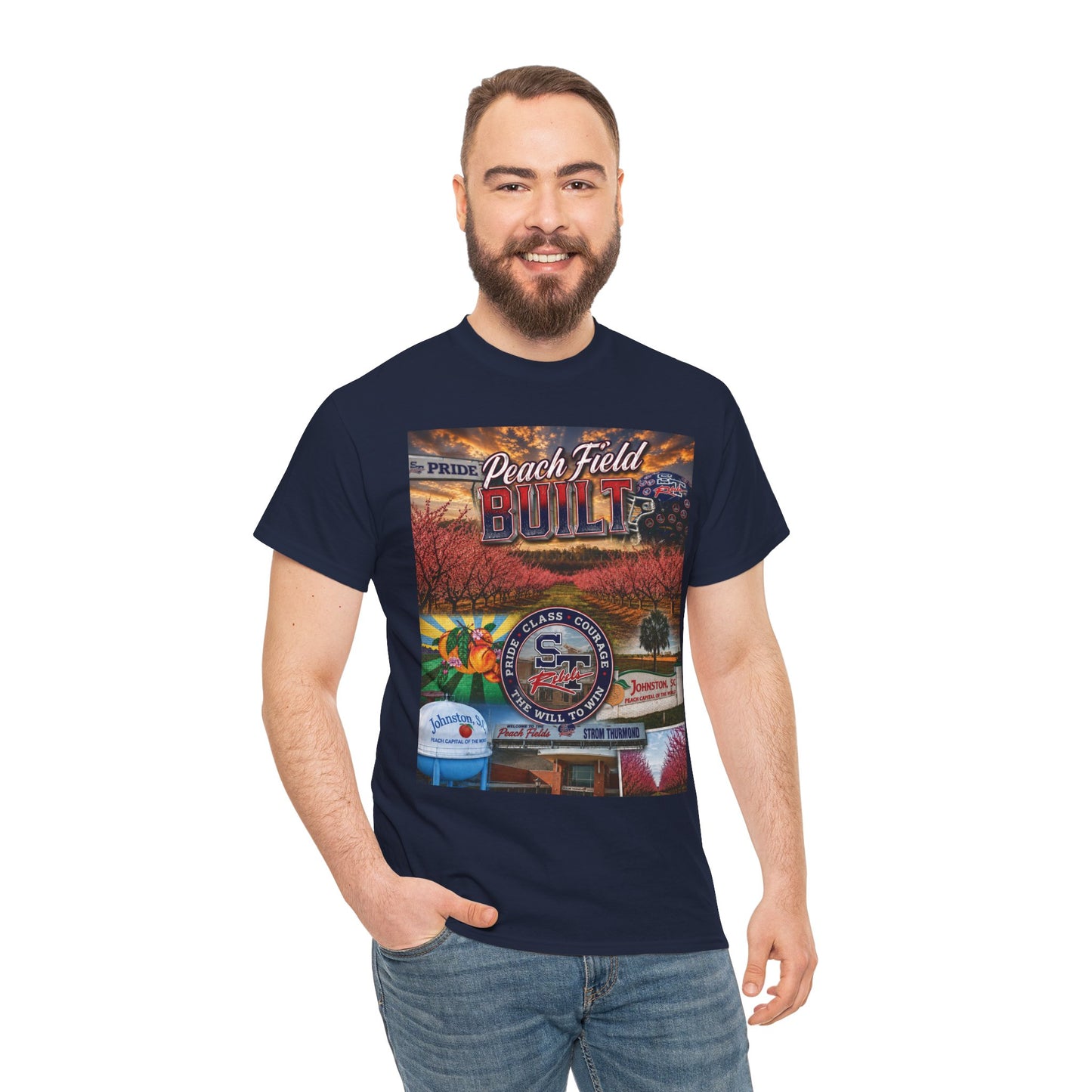 Peach Field Built Graphic T-Shirt