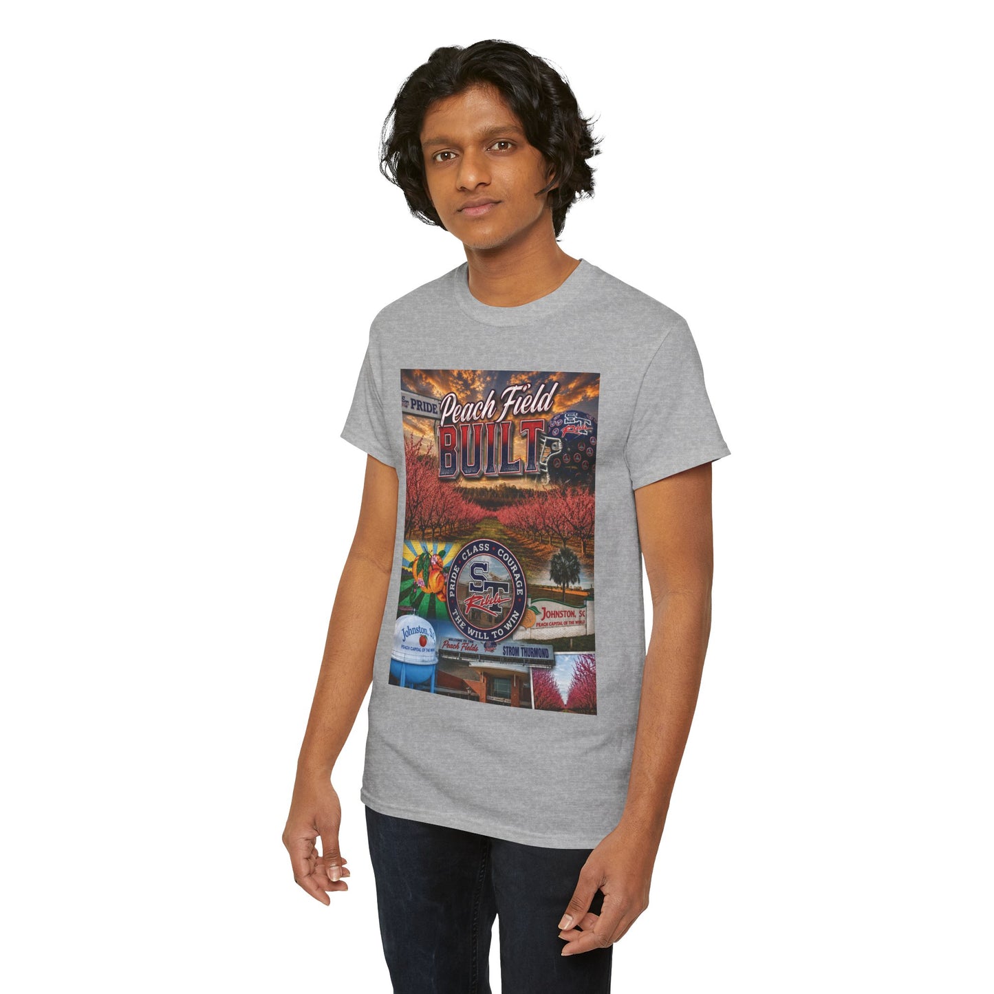 Peach Field Built Graphic T-Shirt