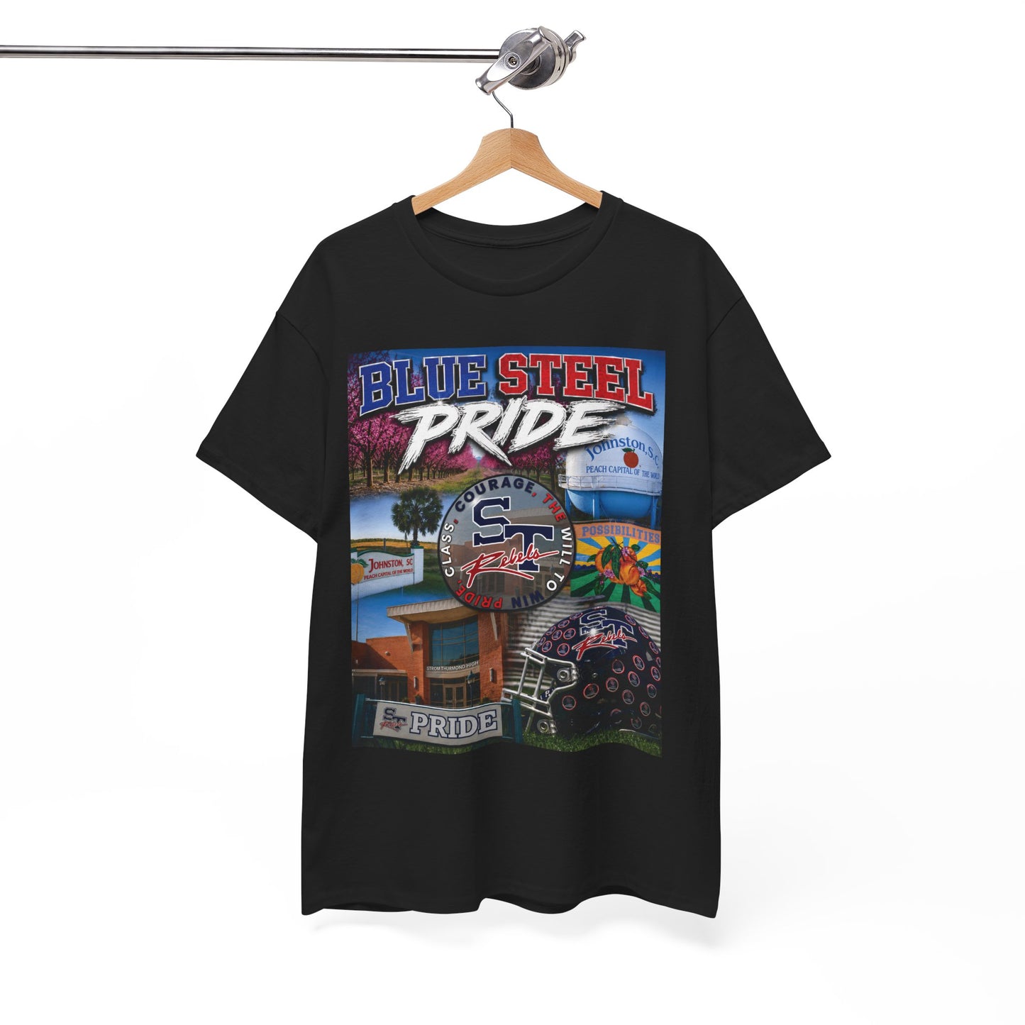 Blue Steel Pride Graphic Tee — 'Blue Steel Pride' Vintage T-Shirt
