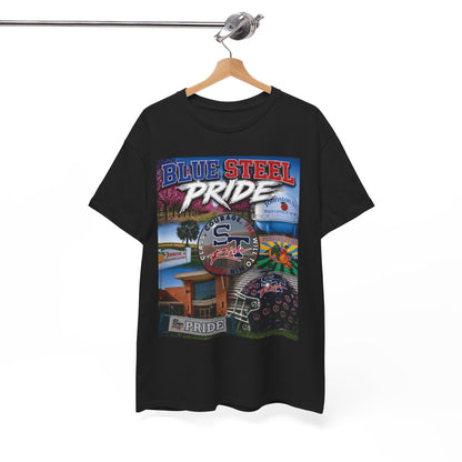 Blue Steel Pride Graphic Tee — 'Blue Steel Pride' Vintage T-Shirt