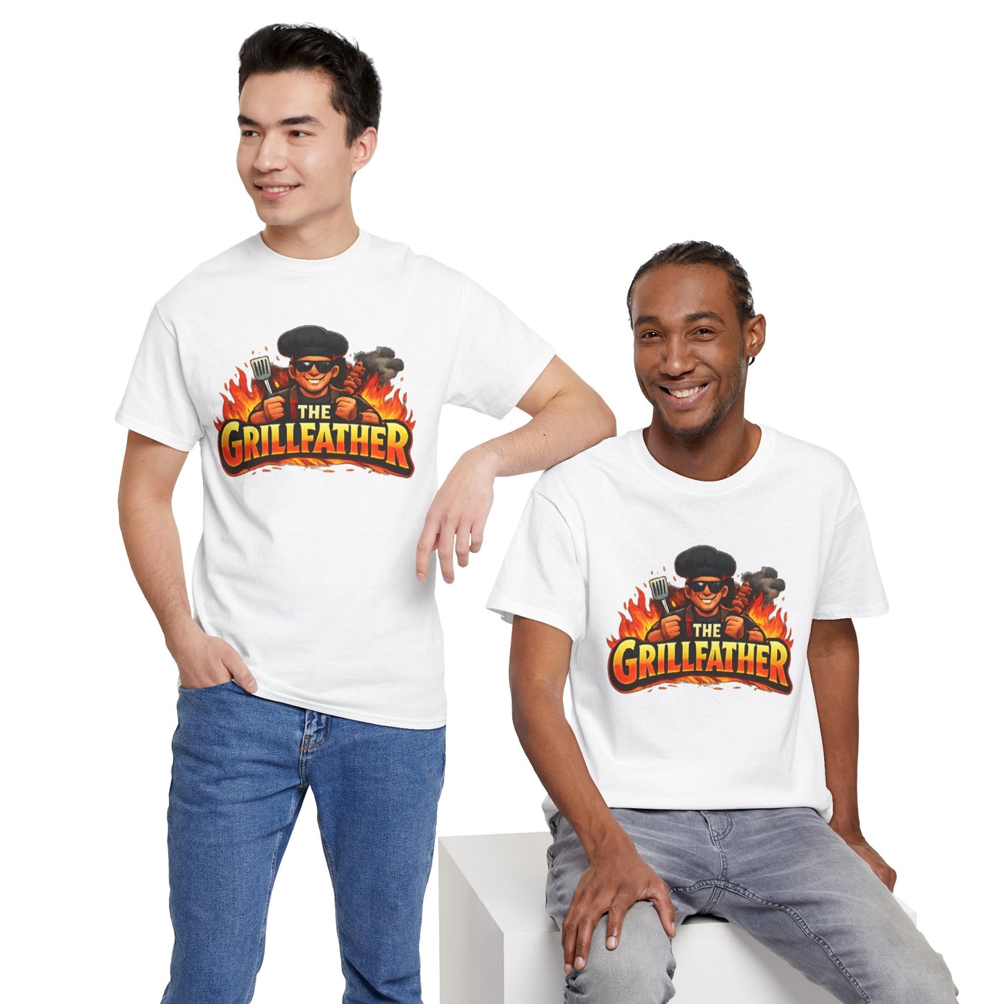 The Grillfather T-Shirt — Funny BBQ Grillmaster Tee
