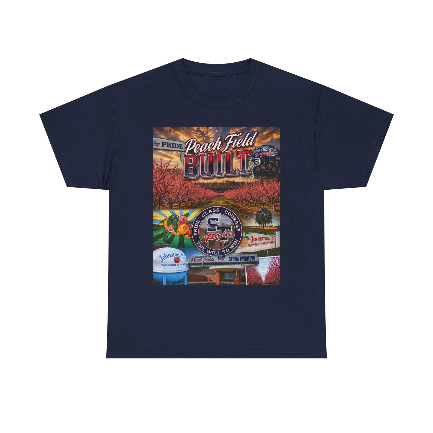 Peach Field Built Graphic T-Shirt