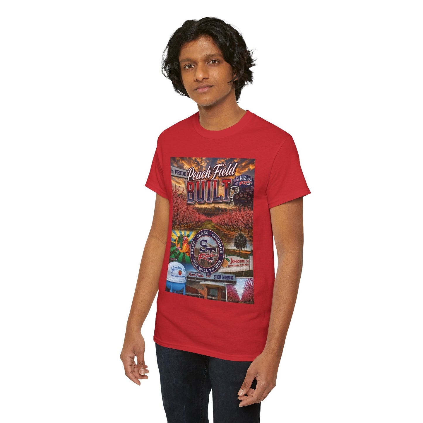 Peach Field Built Graphic T-Shirt