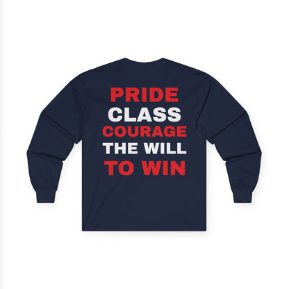 Rebels 3x Champs Long Sleeve Tee w/ Moto on back