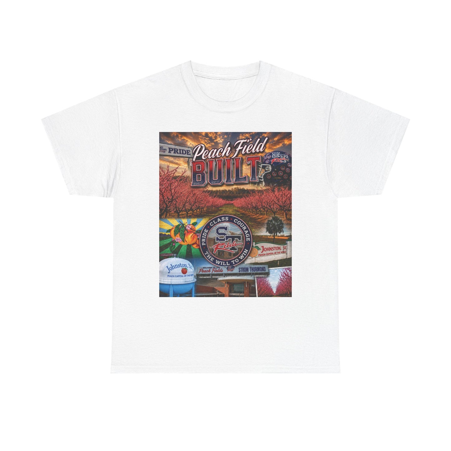 Peach Field Built Graphic T-Shirt