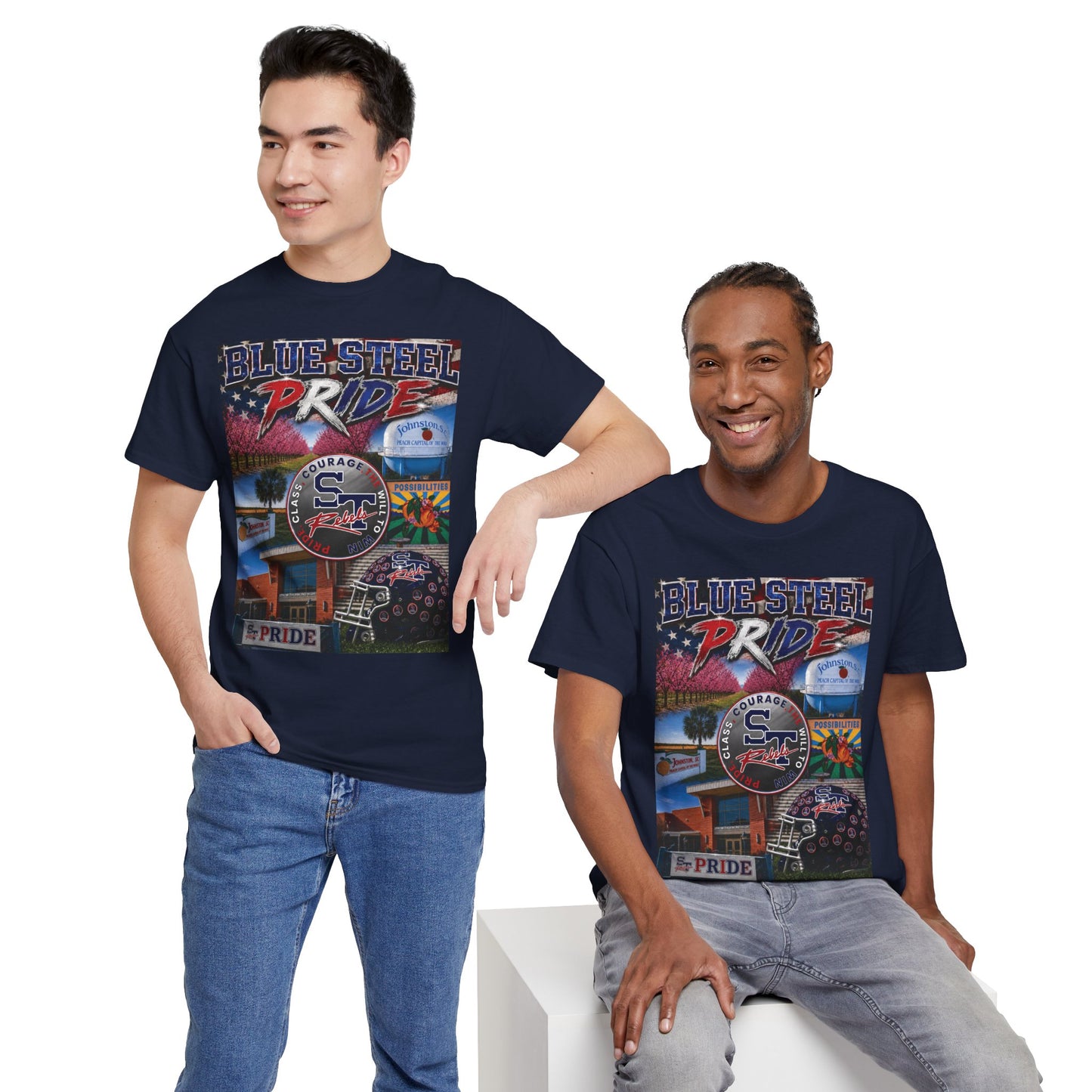 Blue Steel Pride Graphic T-Shirt