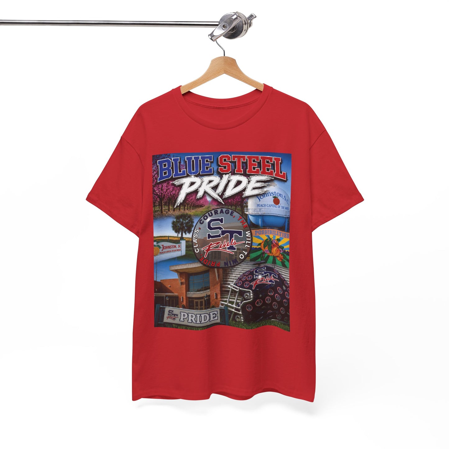 Blue Steel Pride Graphic Tee — 'Blue Steel Pride' Vintage T-Shirt