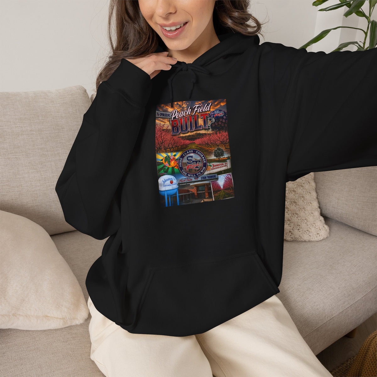 Autumn Lake Reflection Hoodie – Scenic Nature Landscape Sweatshirt