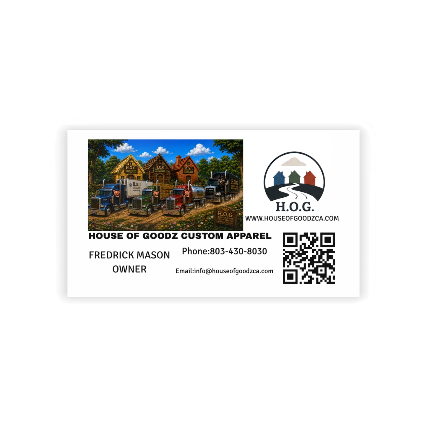 Business Cards — Custom Logo & QR Code Professional Cards