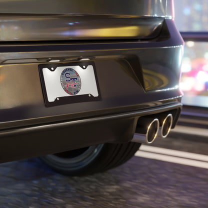 White Rebels Crest Vanity Plate — School Spirit License Plate
