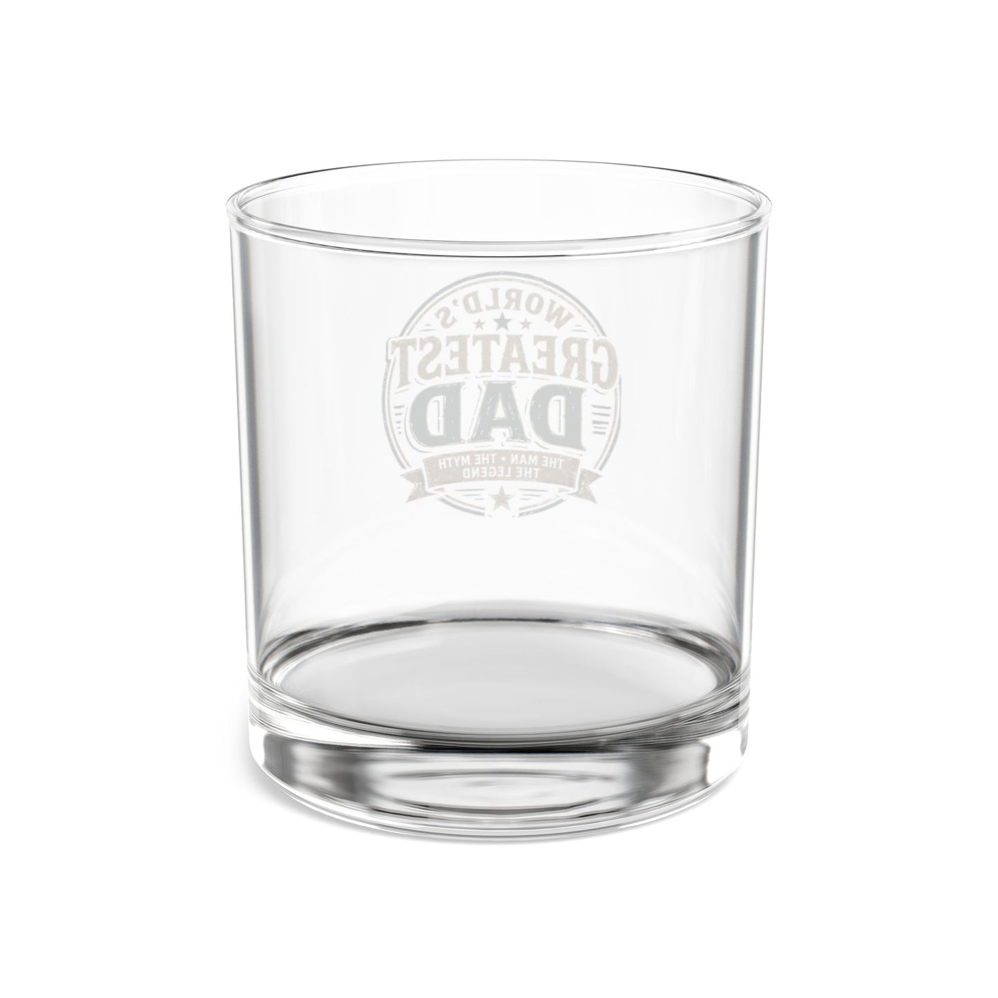 Greatest Dad 10oz Rocks Glass — Whiskey & Old Fashioned Gift for Father’s Day