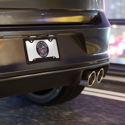 White Rebels Crest Vanity Plate — School License Plate