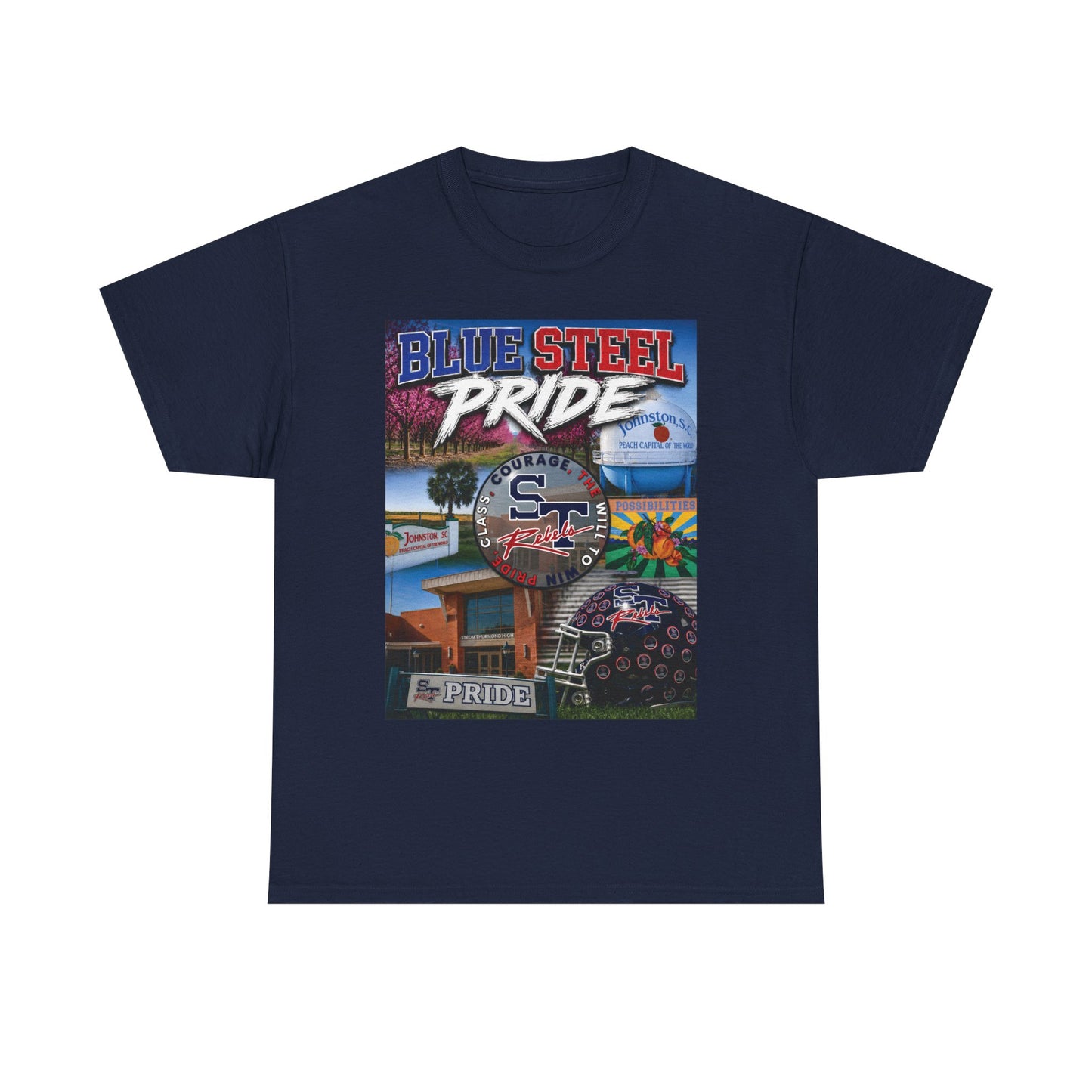 Blue Steel Pride Graphic Tee — 'Blue Steel Pride' Vintage T-Shirt