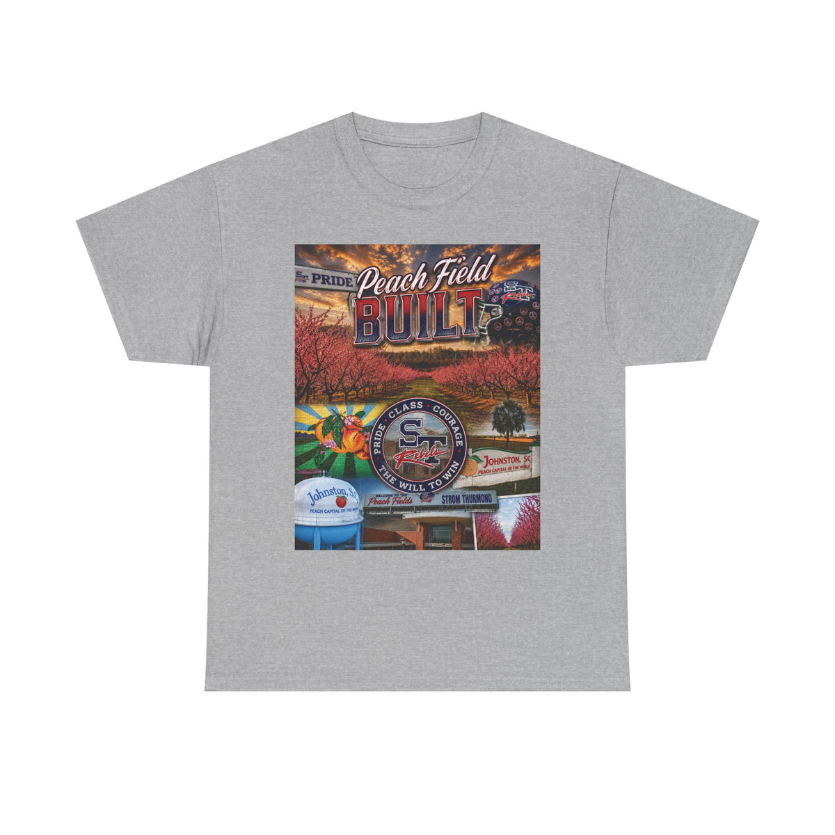 Peach Field Built Graphic T-Shirt