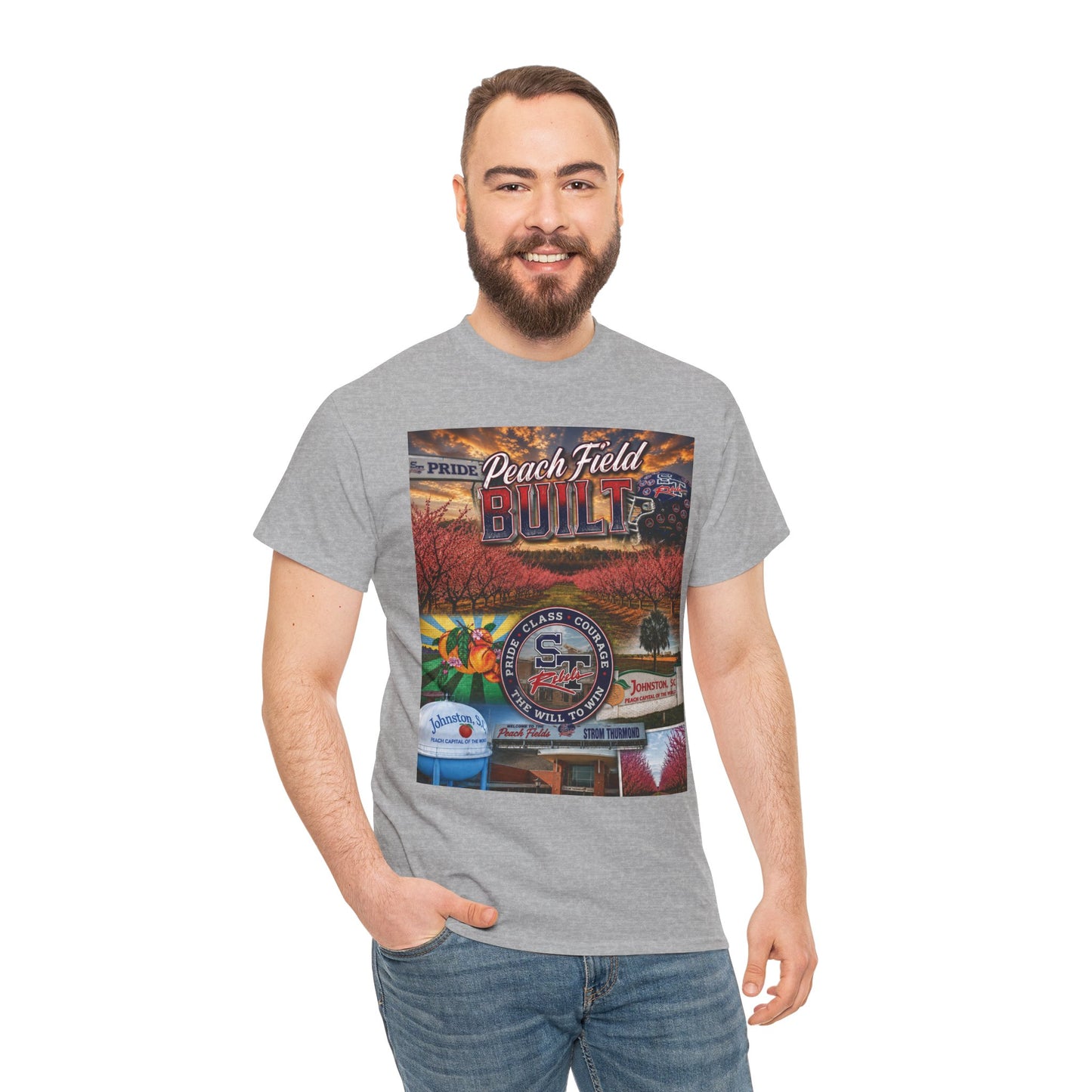 Peach Field Built Graphic T-Shirt
