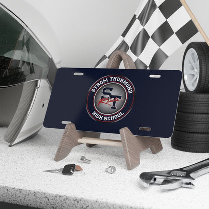 Blue Rebels Crest Vanity Plate — School License Plate