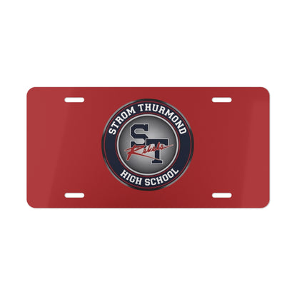 Red Rebels Crest Vanity Plate — School License Plate