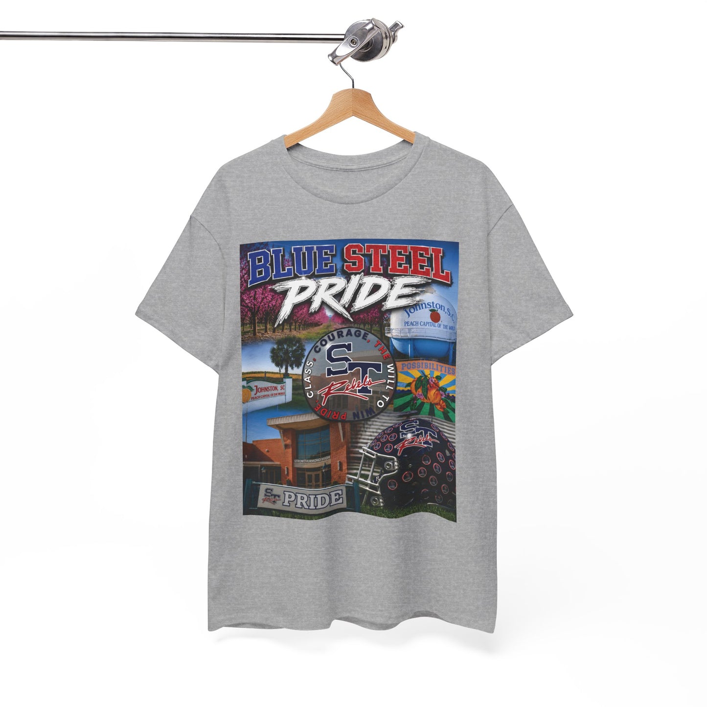 Blue Steel Pride Graphic Tee — 'Blue Steel Pride' Vintage T-Shirt