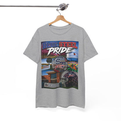 Blue Steel Pride Graphic Tee — 'Blue Steel Pride' Vintage T-Shirt
