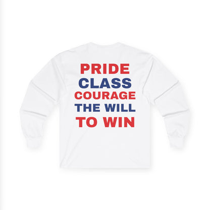 Rebels 3x Champs Long Sleeve Tee w/ Moto on back