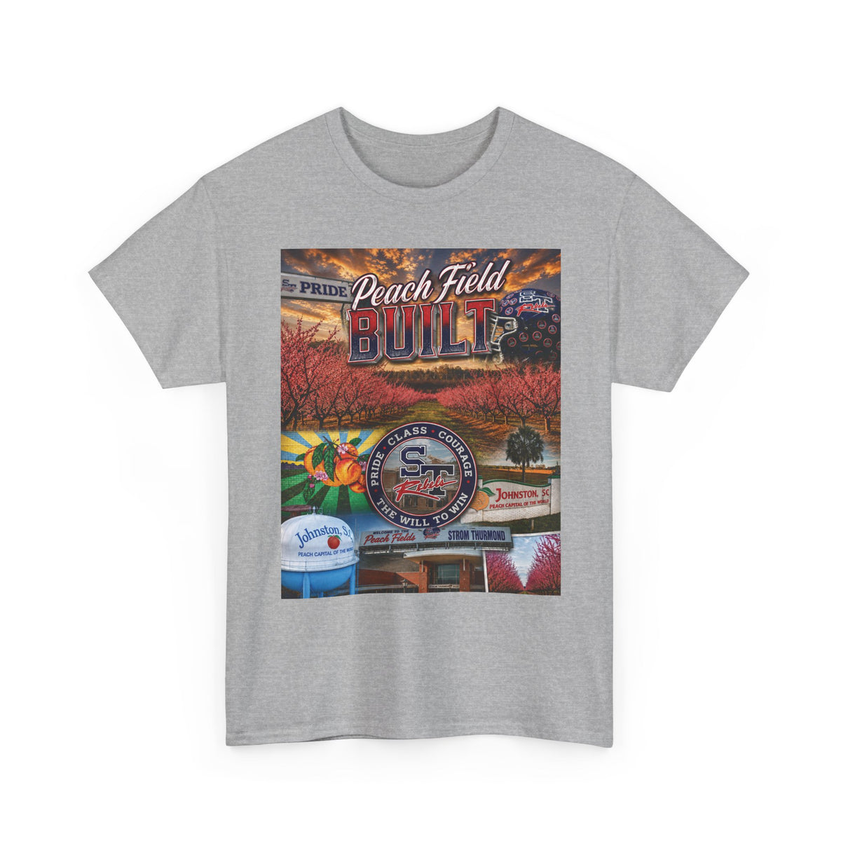 Peach Field Built Graphic T-Shirt