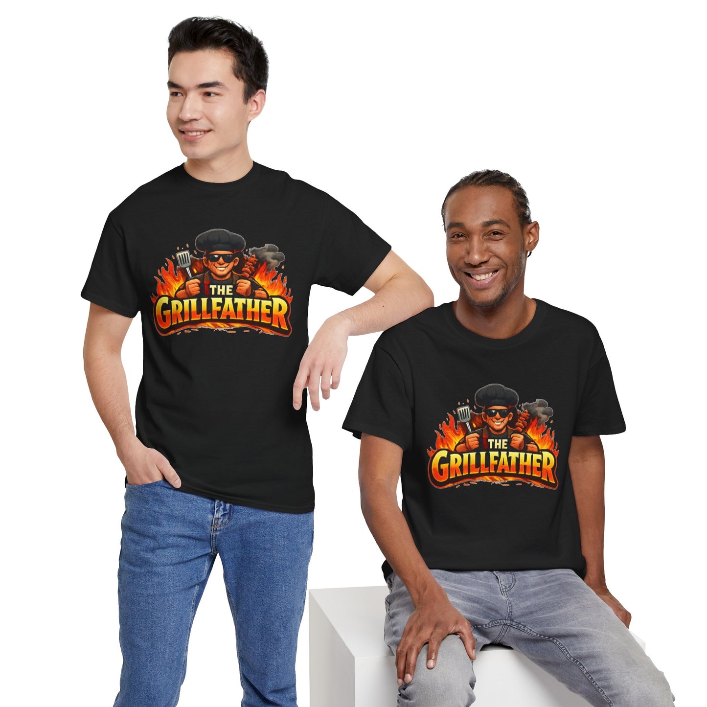 The Grillfather T-Shirt — Funny BBQ Grillmaster Tee