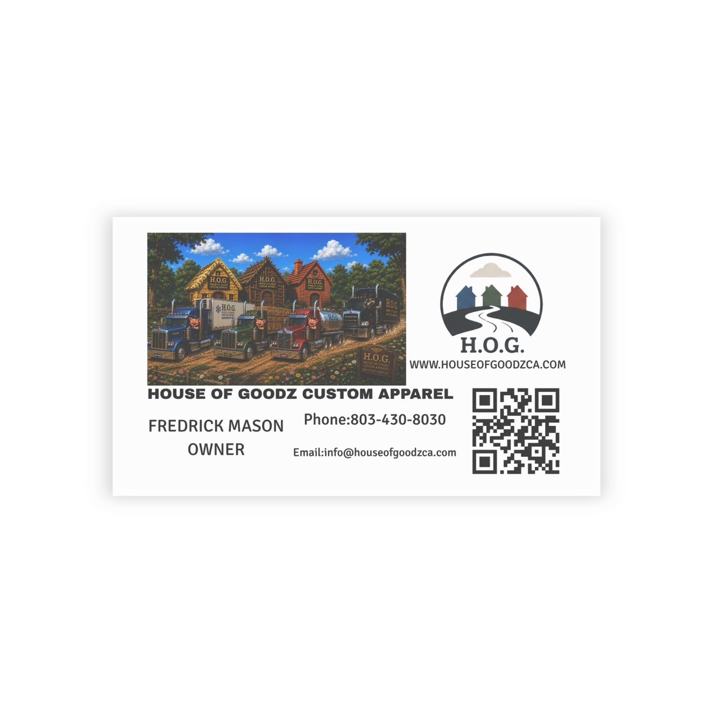 Business Cards — Custom Logo & QR Code Professional Cards