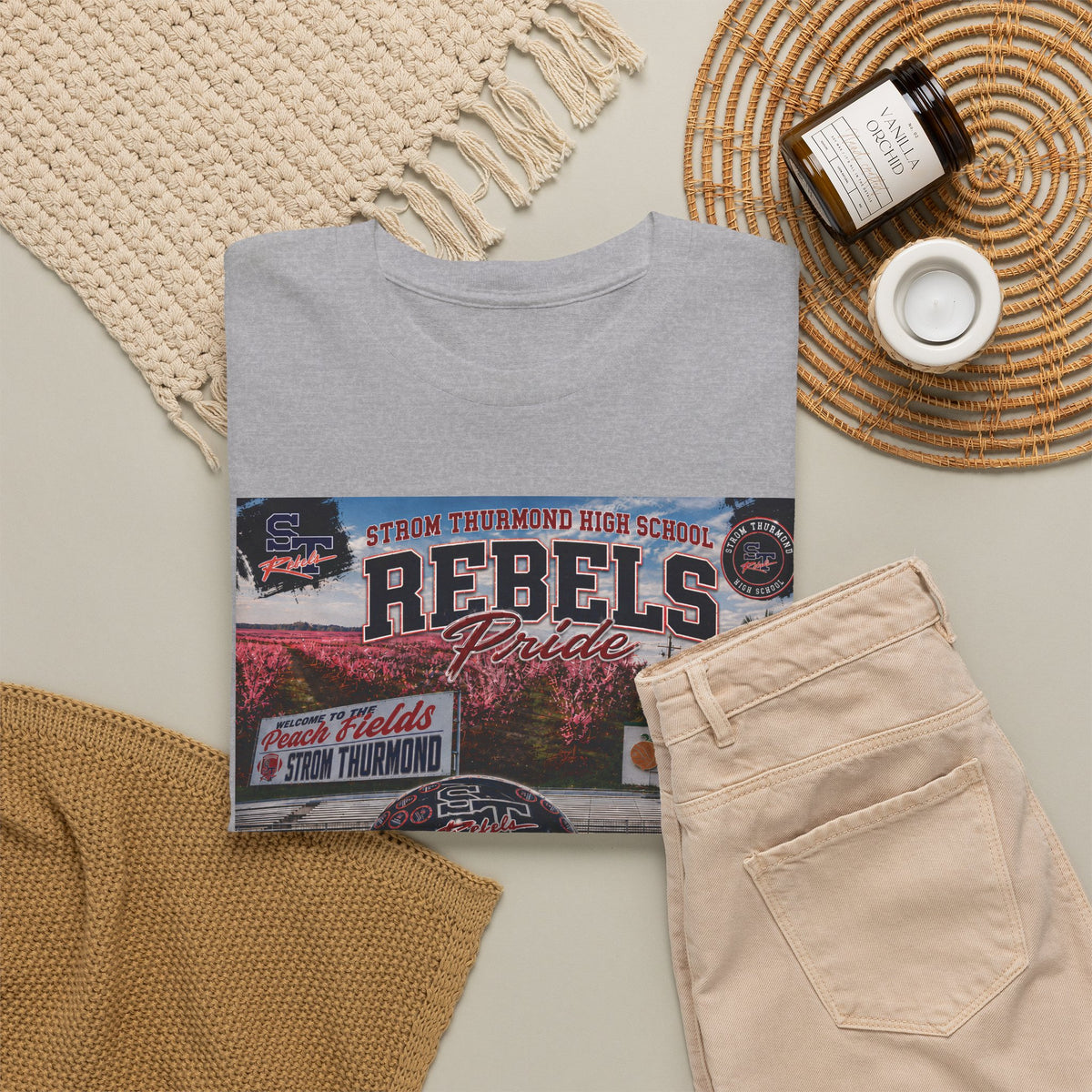 Rebels Football Champs T-Shirt — 3x Champs w/custom text on back