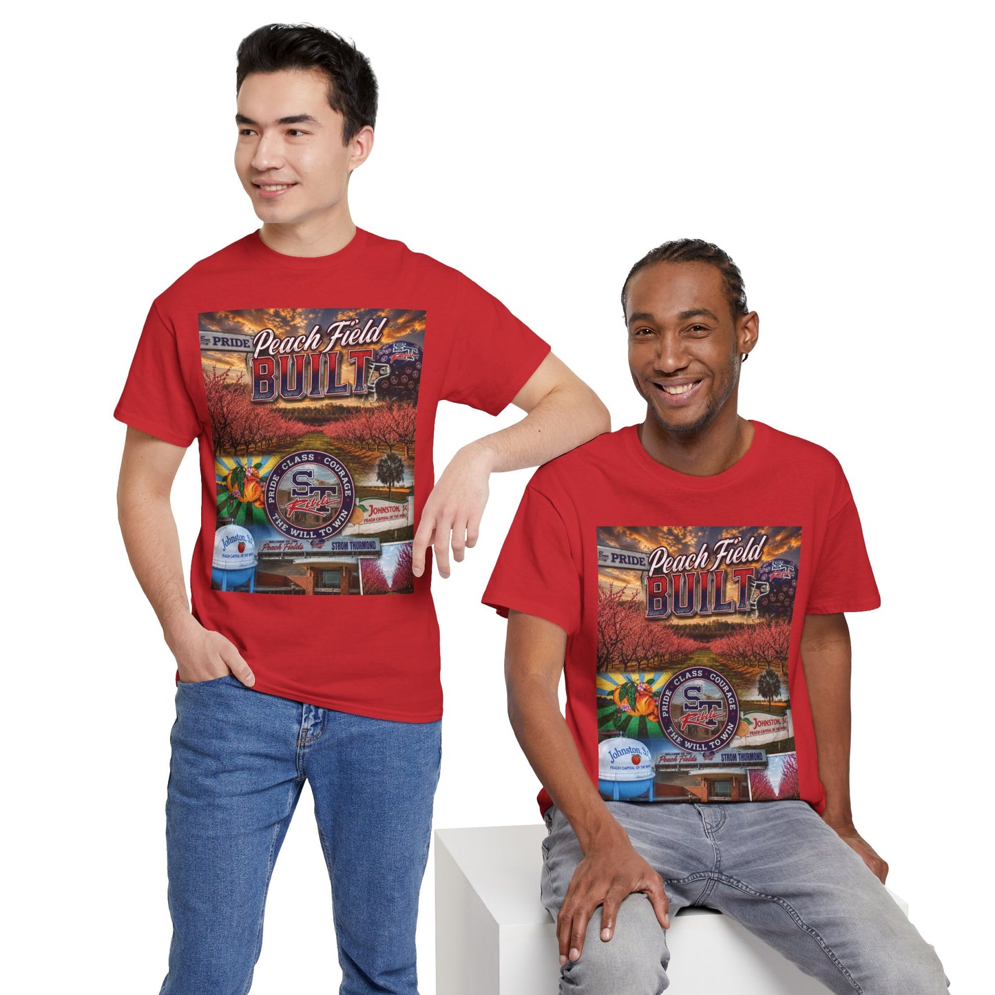 Peach Field Built Graphic T-Shirt