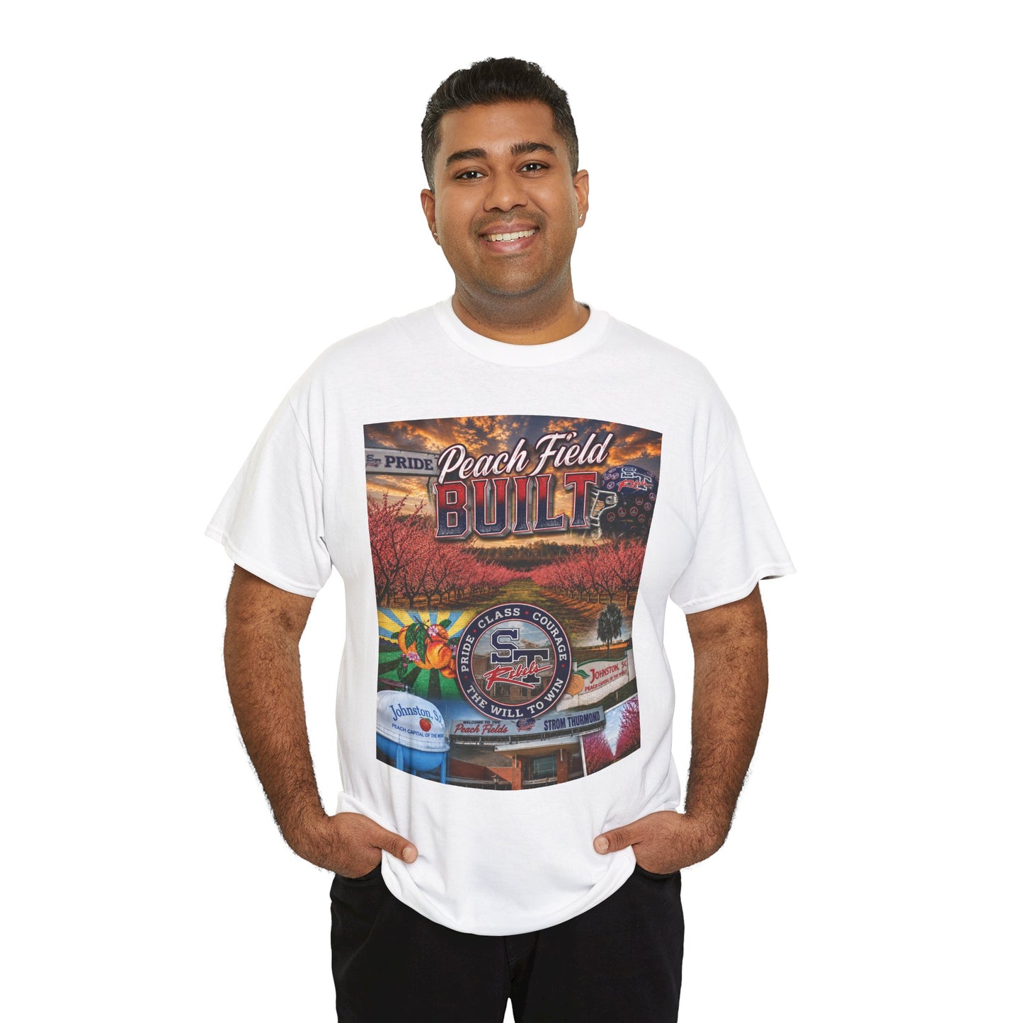 Peach Field Built Graphic T-Shirt