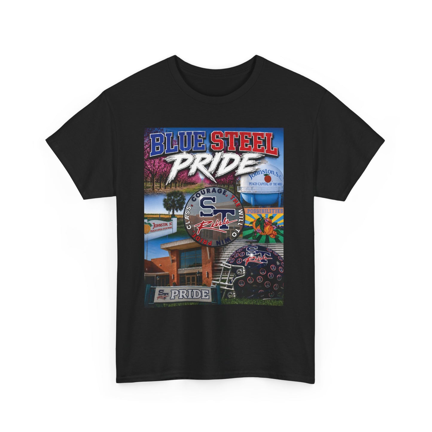 Blue Steel Pride Graphic Tee — 'Blue Steel Pride' Vintage T-Shirt